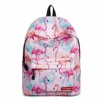 Roze Flamingo Rugzak - Blauw - Schoolrugzak Meisjesrugzak