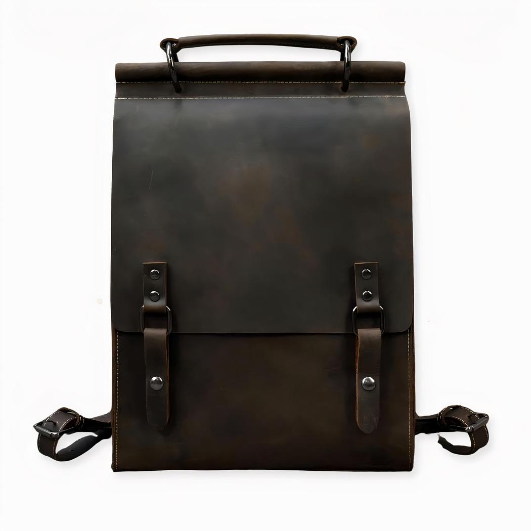 Een must-have rugzak voor iedereen met gevoel voor stijl! Deze vintage leren satchelrugzak is origineel, trendy en comfortabel, perfect om al uw benodigdheden in stijl mee te nemen. Dankzij het veelzijdige ontwerp kunt u hem zowel opsmukken als afkleden, waardoor hij perfect is voor elke gelegenheid. De elegante, klassieke stijl is chic en tijdloos.