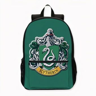 Slytherin rugzakken - Schoolrugzak van het Slytherin Huis. Goede kwaliteit en gemakkelijk te gebruiken.
