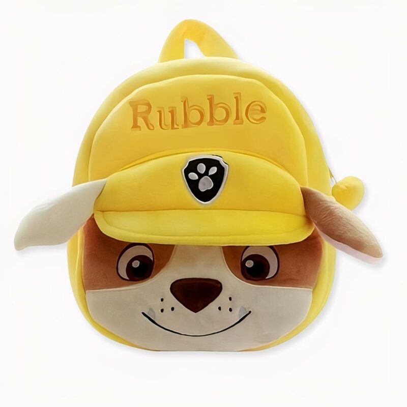 Patrouille zachte kinderrugzak - Geel - Ontledend knuffeldier