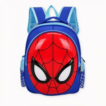 3D Spiderman masker rugzak in blauw, hoge kwaliteit en zeer trendy.