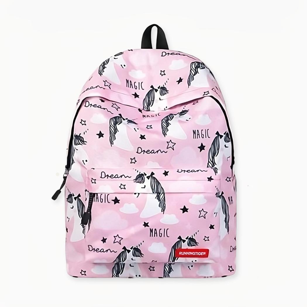 Fantastische eenhoornwereldrugzak, roze kleur. Hoge kwaliteit en geweldige stijl.