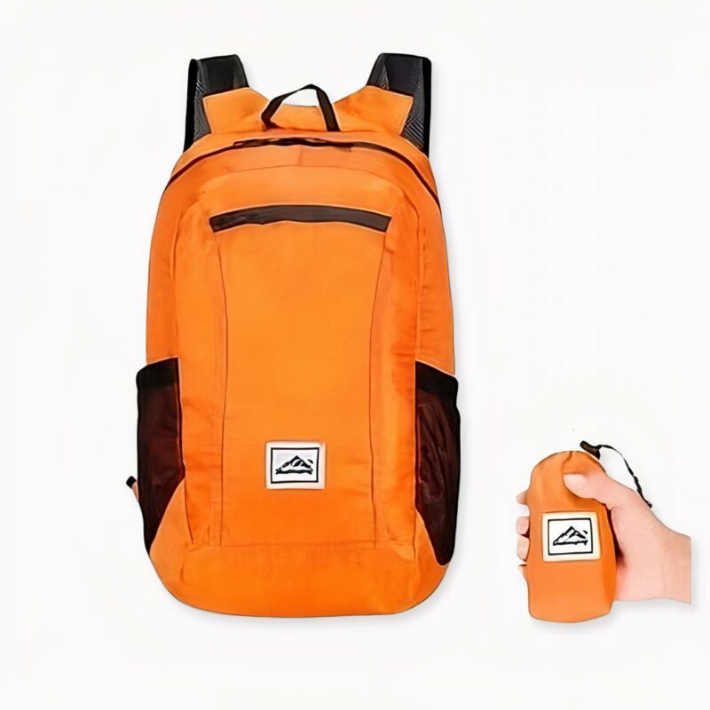 Sac_Ã _dos_pliable_2 Opvouwbare rugzak - Oranje - Rugzak