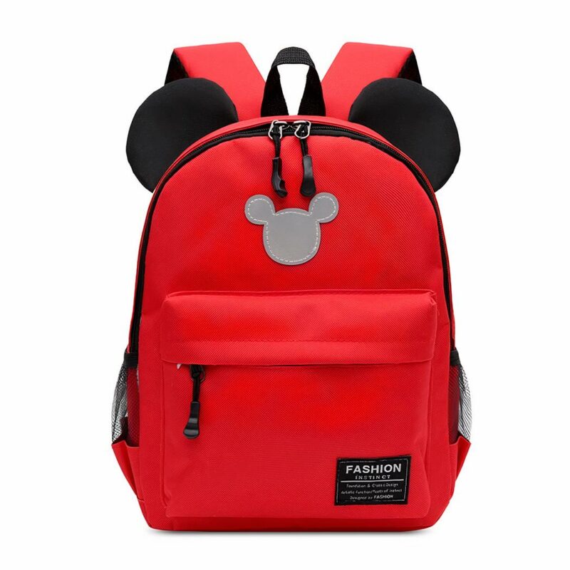 Mickey gekleurde kinderrugzak - Rood - Rugzak Meisjesrugzak