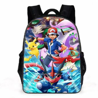 Pokemon universum rugzak - Paars - Pokemon X en Y Ketchum met as