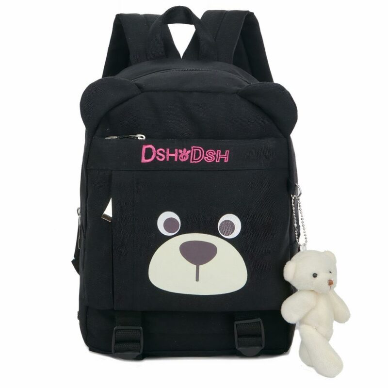 Kinderrugzak teddybeer - Zwart - Kinderrugzak Schoolrugzak