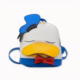 Donald Duck wit met blauwe rugzak. Goede kwaliteit en erg trendy.