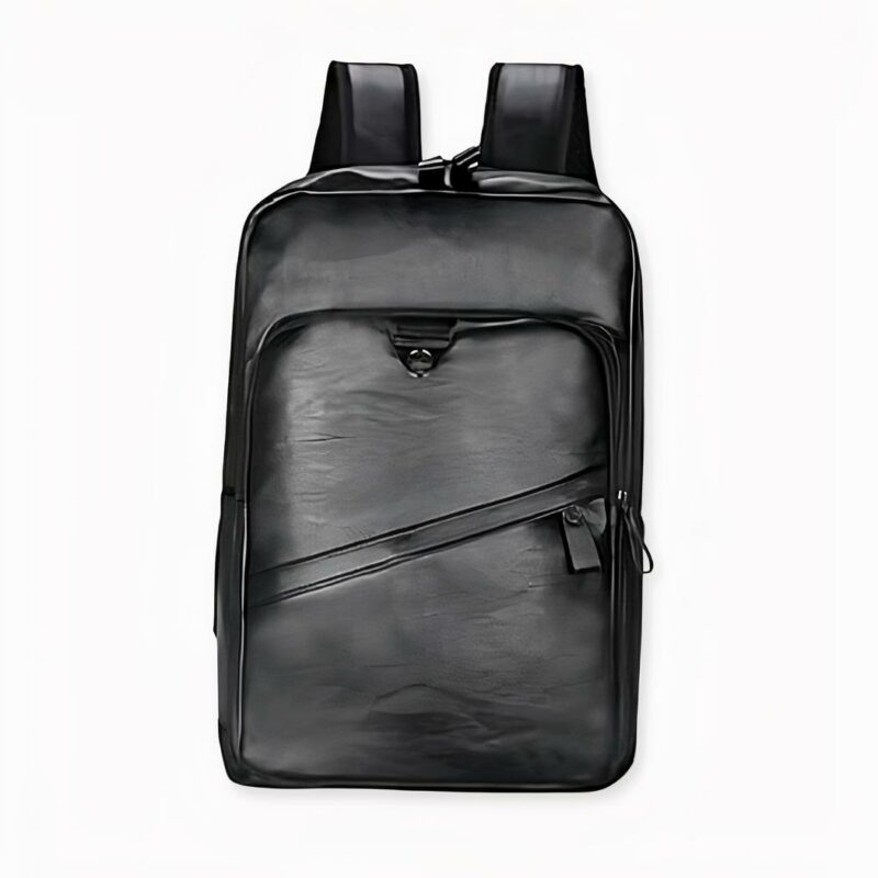 Leren computer rugzak - Zwart - Rugzak Laptop rugzak