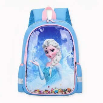 Elsa en Anna, De Sneeuwkoningin rugzak - Blauw - Frozen School Rugzak