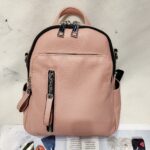 Kleine leren rugzak - Roze - Leren handtas