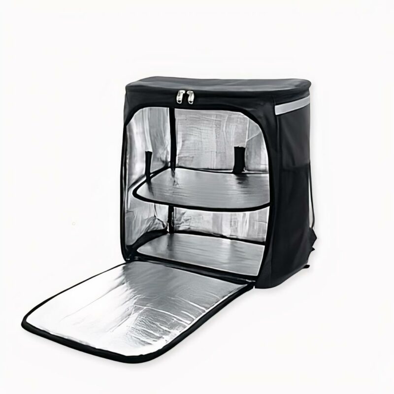 Grote zwarte isothermische rugzak voor voedsellevering - Rugzak