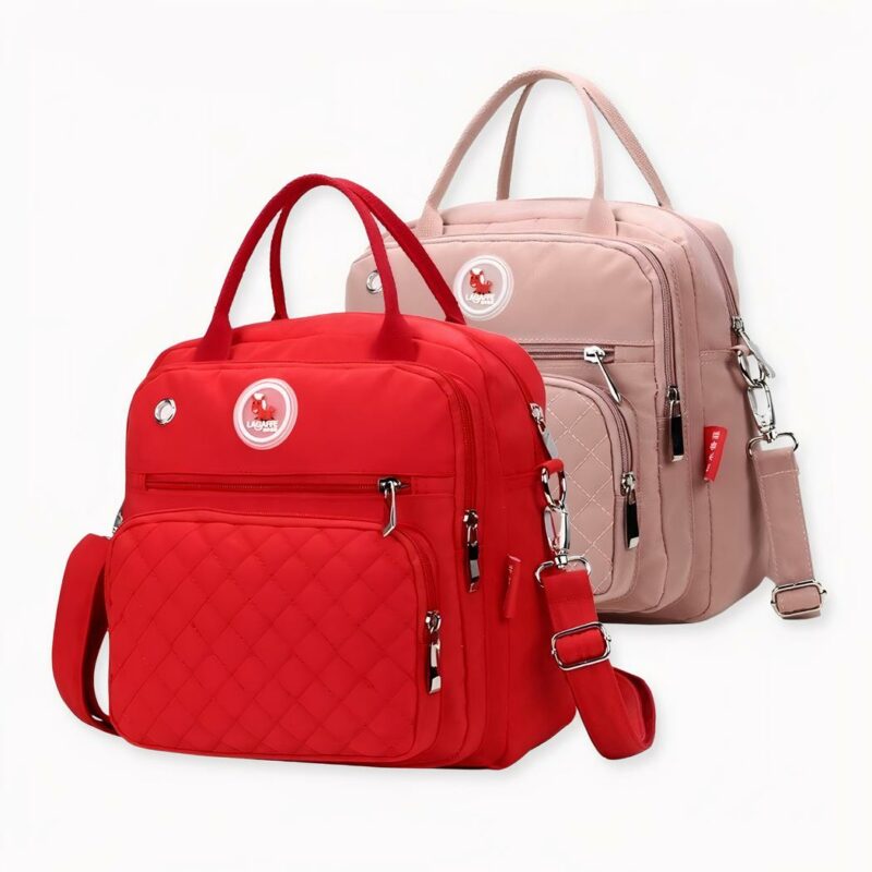 U kunt uw baby in stijl vervoeren met deze mooie waterdichte nylon luiertas. Het ideale accessoire voor ouders. Deze schoudertas is zowel stijlvol als praktisch en maakt het gemakkelijk om babyspullen mee te nemen.