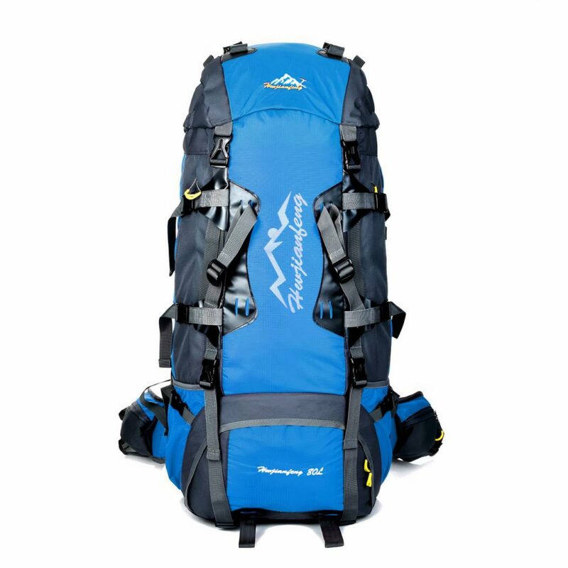 Grote wandelrugzak (80L) - Hemelsblauw - Rugzak Wandelrugzak