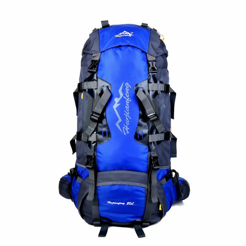 Grote wandelrugzak (80L) - Blauw - Rugzak Wandelrugzak