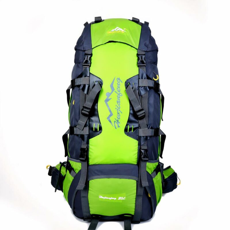 Grote wandelrugzak (80L) - Groen - Rugzak Wandelrugzak