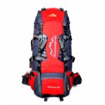 Grote wandelrugzak (80L) - Rood - Wandelrugzak