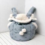 Half gesloten transportrugzak voor puppy en kat - Blauw, M - Cat Dog
