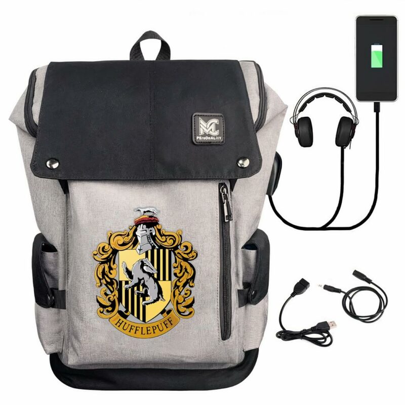 Harry Potter, de 4 huizen rugzak - Geel - Rugzak Schoolrugzak