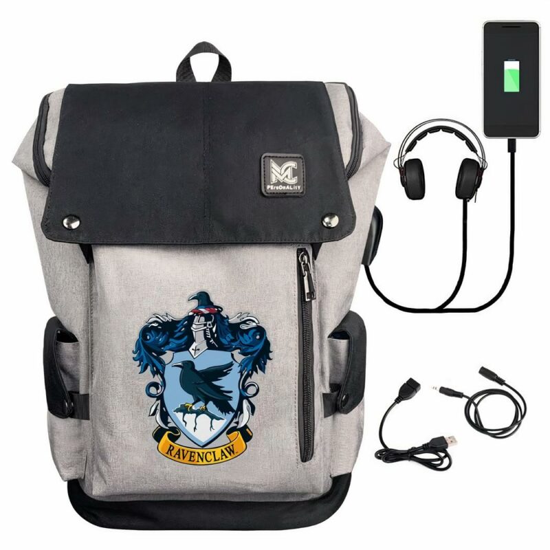 Harry Potter 4 Huizen Rugzak - Blauw - Rugzak Tas