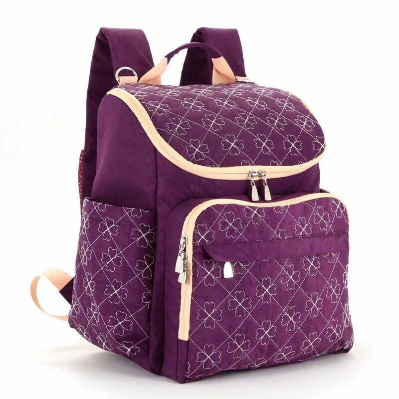 Kinderwagen rugzak - Paars - Luierhandtas