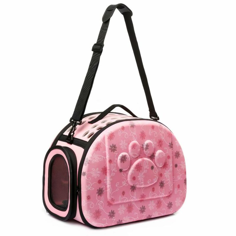Hond schoudertas - Roze, M - Hond Kat