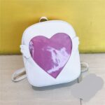 Meisjesrugzak met klep met hartjesmotief - Wit - Ita-sac Sac