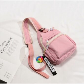 Kleine nylon rugzak voor dames - Roze - Handtas Product
