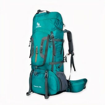 Grote ultralichte nylon rugzak - Groen - Trekkersrugzak
