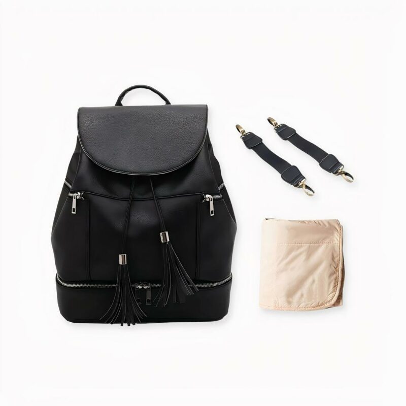 IMG_Petit_sac_ý _dos_langer_pour_maman_1F Een kleine luierrugtas die elke nieuwe moeder graag zal dragen. Deze elegante en lichte dekenzak zal u geweldig staan. Maar dat is nog niet alles! Hij maakt uw leven ook gemakkelijker doordat u de spullen van uw kleintje gemakkelijker kunt dragen.