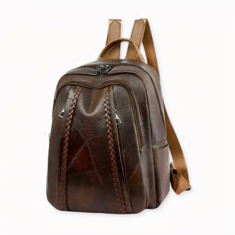 De ideale damesrugzak voor wie van vintage stijl houdt. Laat u charmeren door deze PU-leren robuustheid die u elegantie en charme geeft. Het is een mooie tas die u elke dag bij u kunt dragen, waar u ook naartoe gaat. U kunt chique en stijlvol zijn met dit moderne robuuste ontwerp.