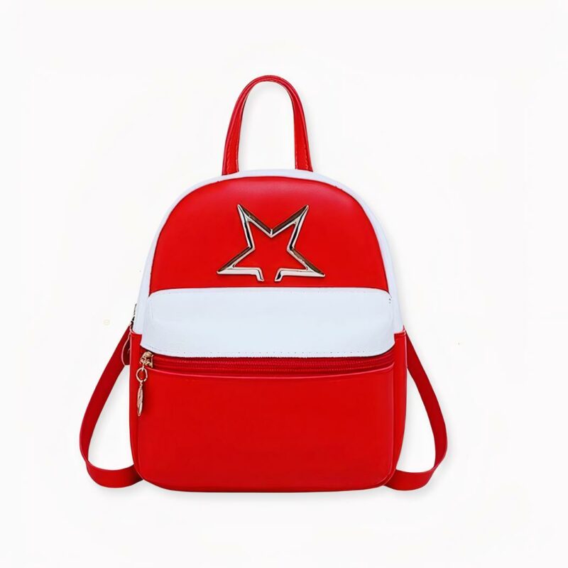 Val voor deze stijlvolle, moderne minirugzak voor dames. Deze PU-leren rugzak is het perfecte accessoire voor een coole, casual look. Het is het perfecte accessoire om uw hartslag hoog te houden, ongeacht het probleem. Dit lichtgewicht en compacte robuuste ontwerp brengt u verder dan u ooit voor mogelijk had gehouden. U hoeft alleen maar de kleur te kiezen die het beste bij uw huidskleur past.