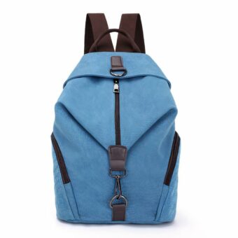 Preppy damesrugzak - Blauw - Schoolrugzak Rugzak