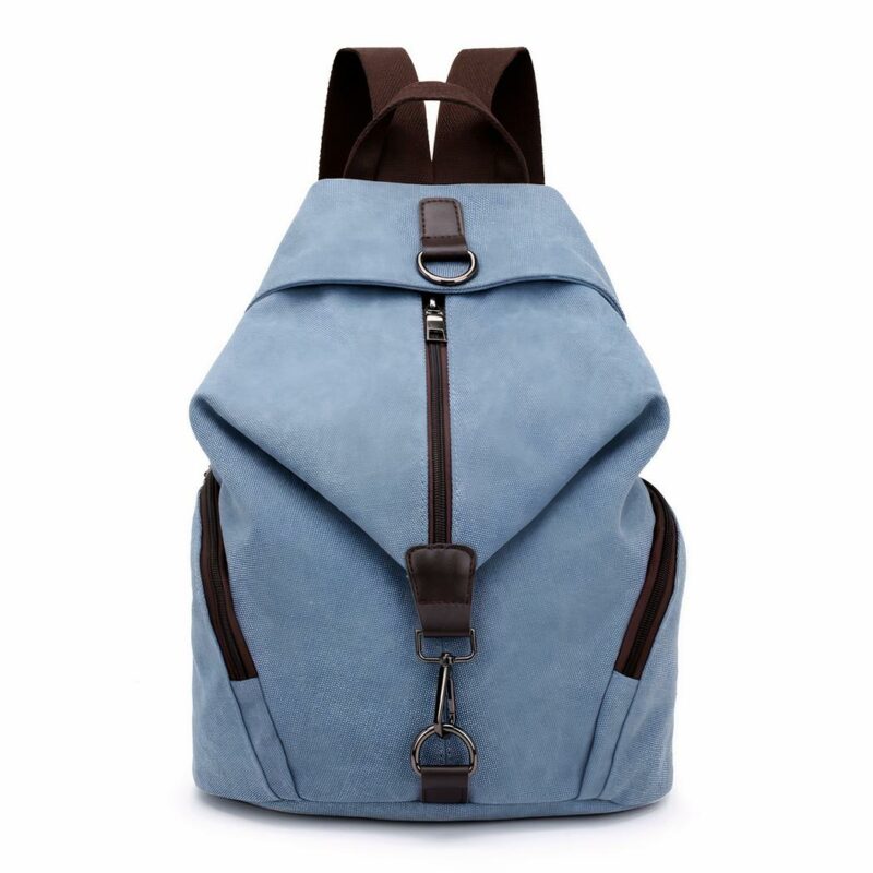 Preppy damesrugzak - Hemelsblauw - Schoolrugzak Rugzak