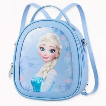 Sneeuwkoningin kleine rugzak voor meisjes Blauw. Elsa handtas, goede kwaliteit en zeer praktisch.