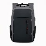 Casual rugzak met USB-oplader - Grijs - Laptop rugzak Rugzak