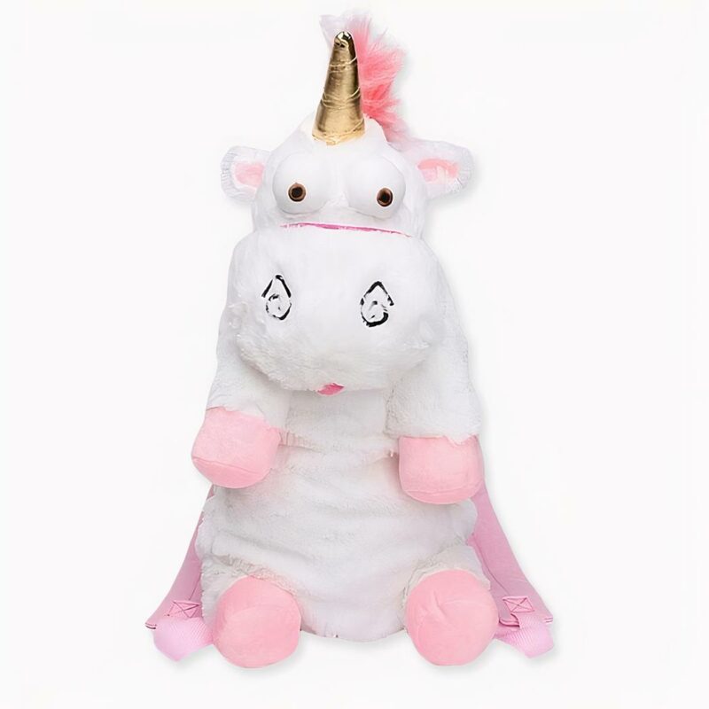 Sac_à_dos_en_peluche_en_forme_de_licorne_2 Pluche rugzak in de vorm van een eenhoorn, goede kwaliteit en erg trendy.
