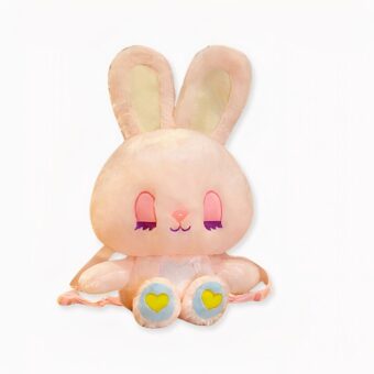 Pluche konijnenrugzak voor kinderen - Roze - Pluche Engelenkonijn. Goede kwaliteit en gemakkelijk te gebruiken.