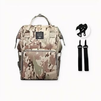 Camouflage dekenzak voor mama - Beige - Luiertas