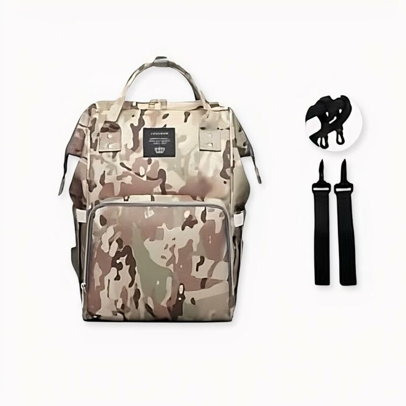 Camouflage dekenzak voor mama - Beige - Luiertas