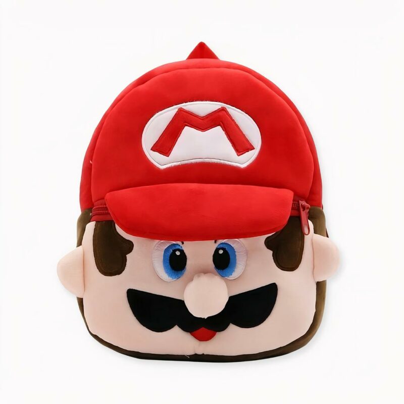Super Mario pluche rugzak voor kinderen - Super Mario Bros. Gebroeders Mario.