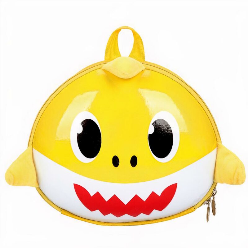 Rugzak met haai voor kinderen - Geel - Kinderrugzak Schoolrugzak