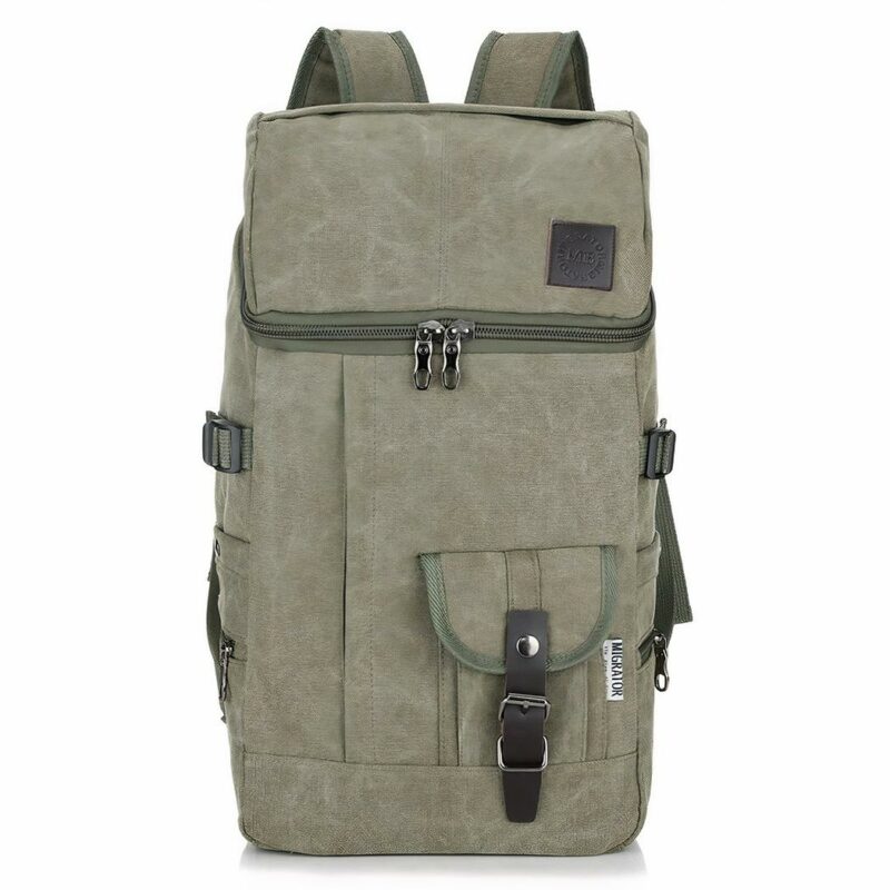 Elegante Reisrugzak voor heren - Groen - Messenger Bag Rugzak