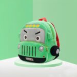 Pluchen brandweerauto rugzak - Groen - Rugzakken Rugzakken