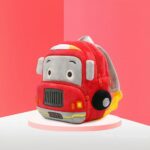 Brandweerauto pluche rugzak - Rood - Rugzak Tas