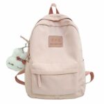 Waterdichte nylon rugzak voor tieners - Roze - Rugzak Schoolrugzak
