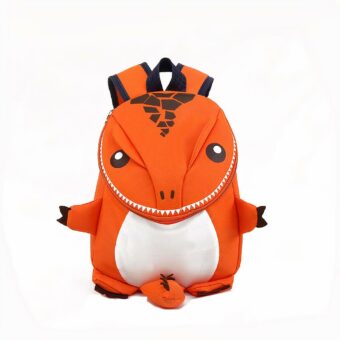 Rugzak met dinosaurussen voor kinderen - Oranje - Schoolrugzak Kinderrugzak