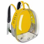 Transparante ruimtecapsule rugzak voor katten - Geel - Cat Dog
