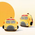 Pluche brandweerwagen rugzak - Bruin - Schoolrugzak Rugzak
