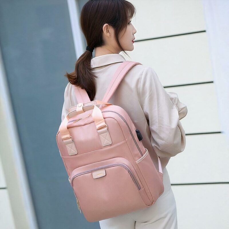 Dames rugzak urban - Roze, M - Laptop rugzak Meisjes rugzak