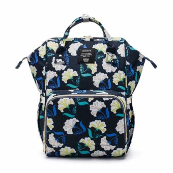 Luiertas in retrostijl - marineblauw - Luiertas